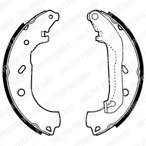 DELPHI - LS1940 - Комплект тормозных колодок (Тормозная система)