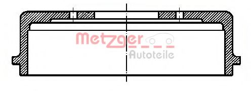 METZGER - BT 1050 - Тормозной барабан (Тормозная система)