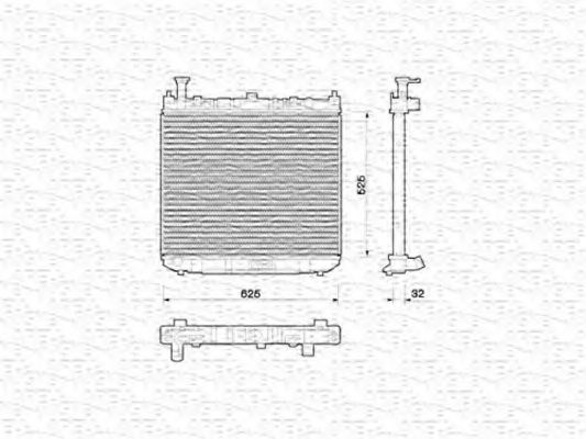 MAGNETI MARELLI - 350213772000 - Радиатор, охлаждение двигателя (Охлаждение)