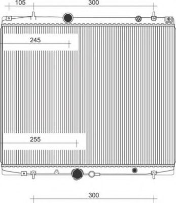 MAGNETI MARELLI - 350213903000 - Радиатор, охлаждение двигателя (Охлаждение)