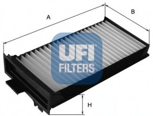 UFI - 53.104.00 - Фильтр, воздух во внутренном пространстве (Отопление / вентиляция)