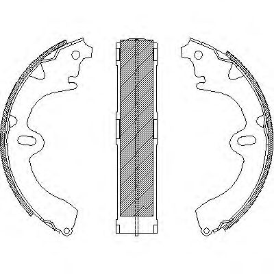ROADHOUSE - 4097.01 - Комплект тормозных колодок (Тормозная система)