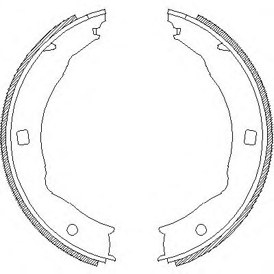 ROADHOUSE - 4717.00 - Комплект тормозных колодок, стояночная тормозная система (Тормозная система)