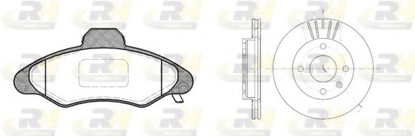 ROADHOUSE - 8331.01 - Комплект тормозов, дисковый тормозной механизм (Тормозная система)