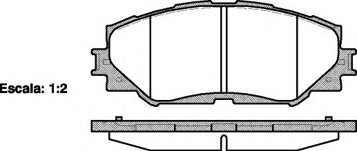 REMSA - 1232.00 - Комплект тормозных колодок, дисковый тормоз (Тормозная система)