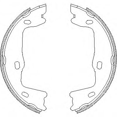 REMSA - 4651.00 - Комплект тормозных колодок, стояночная тормозная система (Тормозная система)
