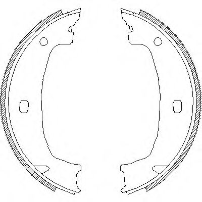 REMSA - 4715.00 - Комплект тормозных колодок, стояночная тормозная система (Тормозная система)