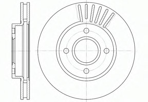 REMSA - 6211.10 - Тормозной диск (Тормозная система)