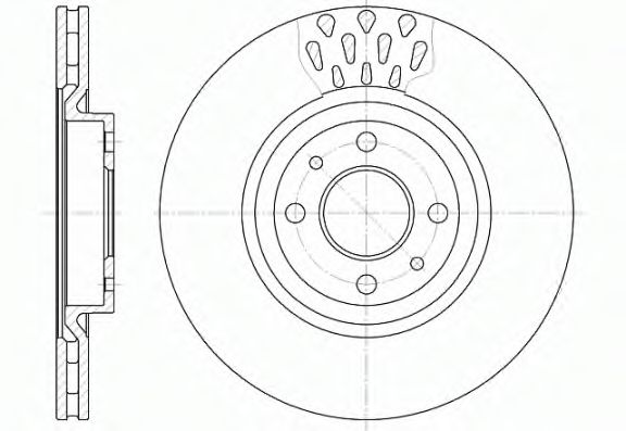 REMSA - 6315.10 - Тормозной диск (Тормозная система)