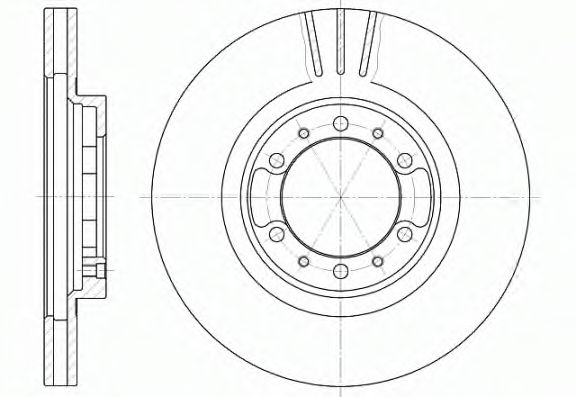 REMSA - 6462.10 - Тормозной диск (Тормозная система)