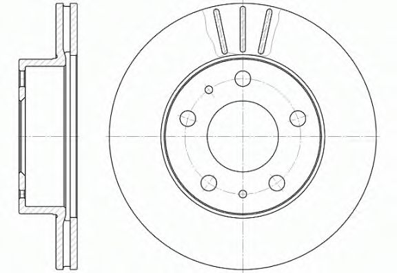 REMSA - 6504.10 - Тормозной диск (Тормозная система)