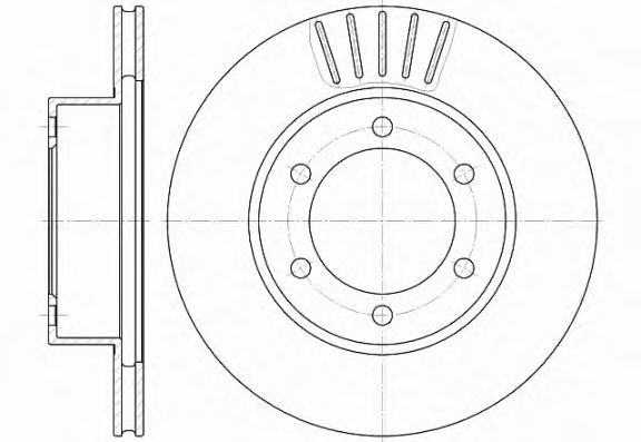 REMSA - 6562.10 - Тормозной диск (Тормозная система)