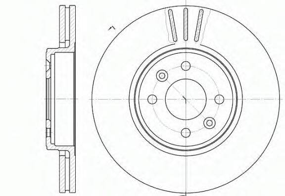 REMSA - 6583.10 - Тормозной диск (Тормозная система)