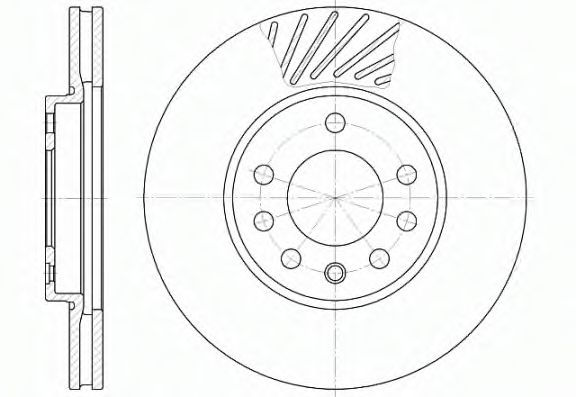 REMSA - 6584.10 - Тормозной диск (Тормозная система)