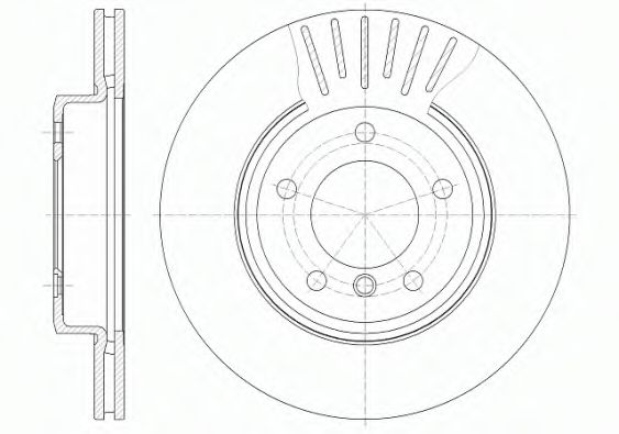 REMSA - 6589.10 - Тормозной диск (Тормозная система)