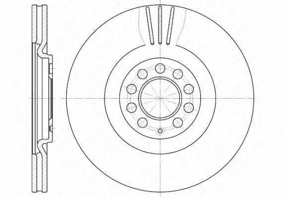 REMSA - 6597.10 - Тормозной диск (Тормозная система)