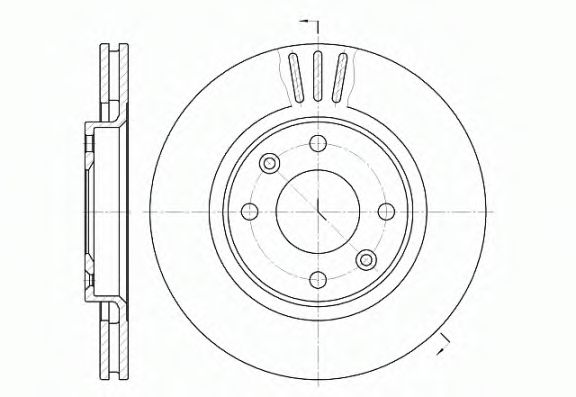 REMSA - 6603.10 - Тормозной диск (Тормозная система)