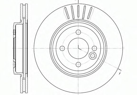 REMSA - 6624.10 - Тормозной диск (Тормозная система)