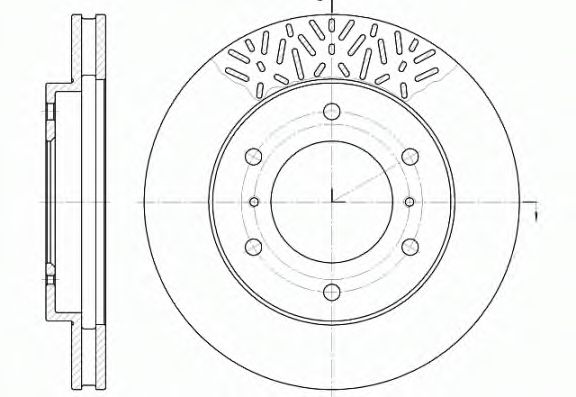 REMSA - 6639.10 - Тормозной диск (Тормозная система)