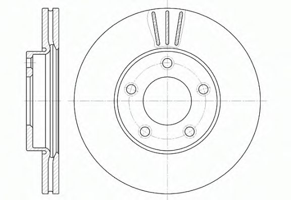 REMSA - 6671.10 - Тормозной диск (Тормозная система)