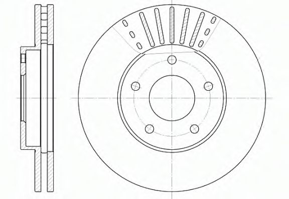 REMSA - 6681.10 - Тормозной диск (Тормозная система)