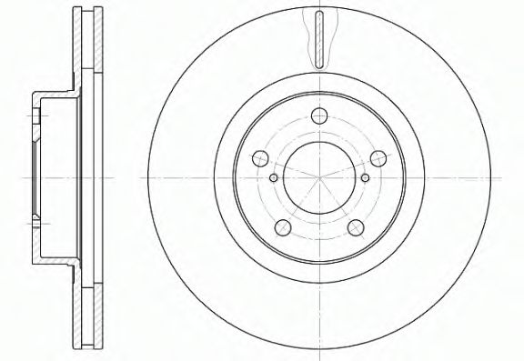 REMSA - 6715.10 - Тормозной диск (Тормозная система)