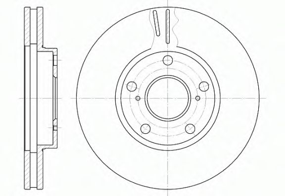 REMSA - 6842.10 - Тормозной диск (Тормозная система)