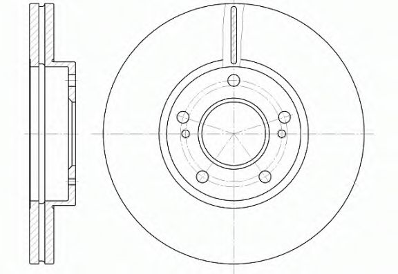 REMSA - 6937.10 - Тормозной диск (Тормозная система)