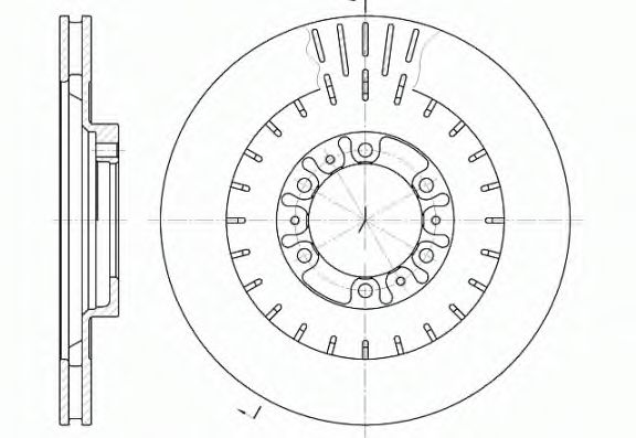 REMSA - 6953.10 - Тормозной диск (Тормозная система)