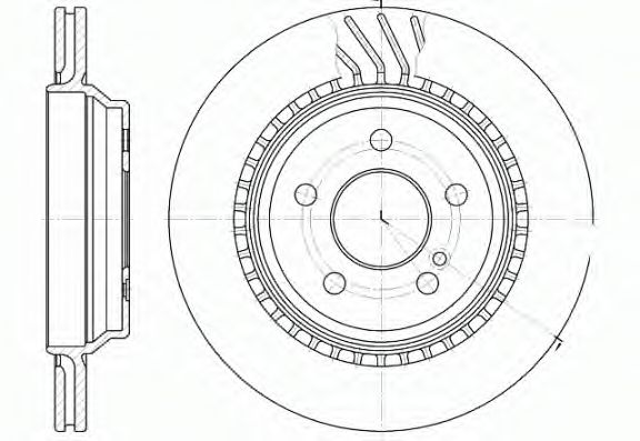 REMSA - 61072.10 - Тормозной диск (Тормозная система)