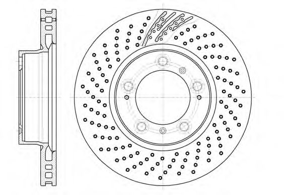 REMSA - 61133.10 - Тормозной диск (Тормозная система)