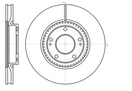 REMSA - 61217.10 - Тормозной диск (Тормозная система)