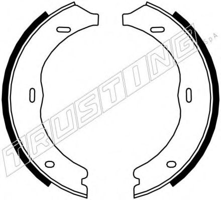 TRUSTING - 052.135 - Комплект тормозных колодок, стояночная тормозная система (Тормозная система)