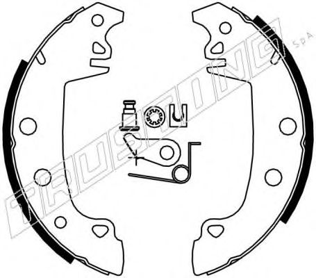 TRUSTING - 079.187K - Комплект тормозных колодок (Тормозная система)