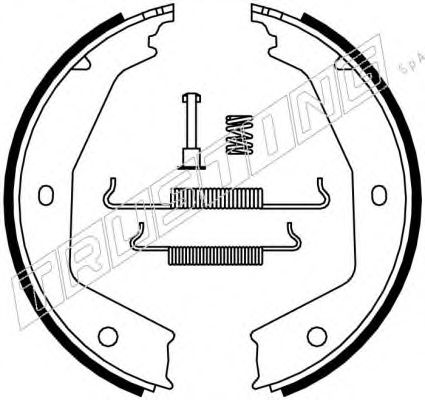 TRUSTING - 079.194K - Комплект тормозных колодок, стояночная тормозная система (Тормозная система)