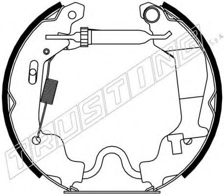 TRUSTING - 6256 - Комплект тормозных колодок (Тормозная система)