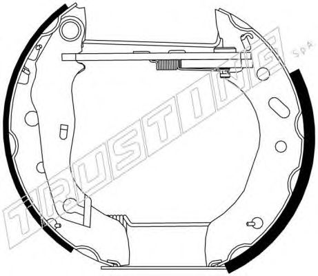 TRUSTING - 6270 - Комплект тормозных колодок (Тормозная система)