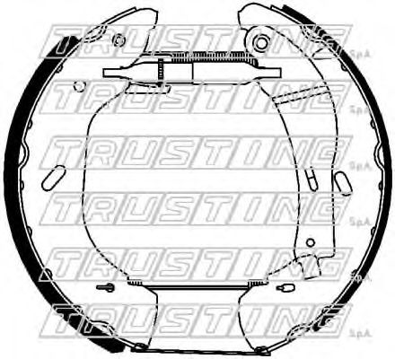 TRUSTING - 6288 - Комплект тормозных колодок (Тормозная система)