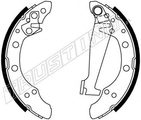 TRUSTING - 719.1 - Комплект тормозных колодок, дисковый тормоз (Тормозная система)