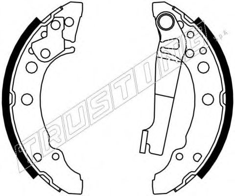 TRUSTING - 743.0 - Комплект тормозных колодок, дисковый тормоз (Тормозная система)