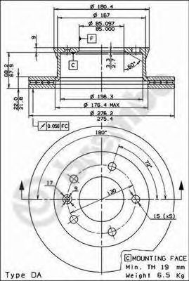 AP - 24722 E - Тормозной диск (Тормозная система)