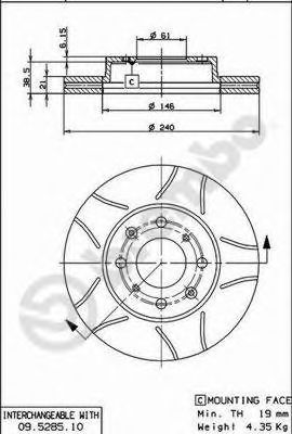 AP - X 24281 - Тормозной диск (Тормозная система)