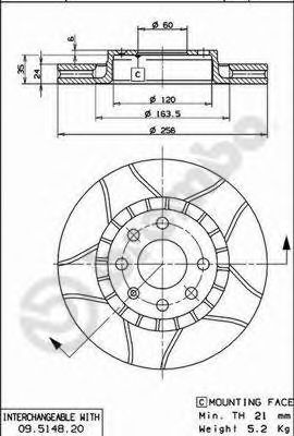 AP - X 24695 - Тормозной диск (Тормозная система)