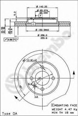 BRECO - BS 7967 - Тормозной диск (Тормозная система)