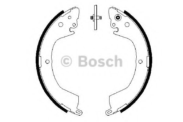 BOSCH - 0 986 487 684 - Комплект тормозных колодок (Тормозная система)