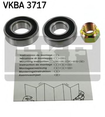 SKF - VKBA 3717 - Комплект подшипника ступицы колеса (Подвеска колеса)