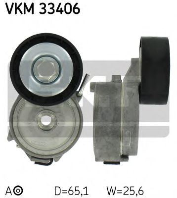 SKF - VKM 33406 - Натяжной ролик, поликлиновойремень (Ременный привод)