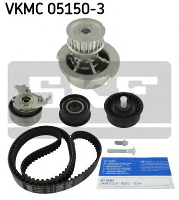 SKF - VKMC 05150-3 - Водяной насос + комплект зубчатого ремня (Охлаждение)