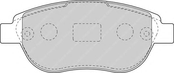 FERODO - FDB1476 - Комплект тормозных колодок, дисковый тормоз (Тормозная система)