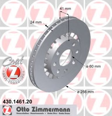 ZIMMERMANN - 430.1461.20 - Тормозной диск (Тормозная система)